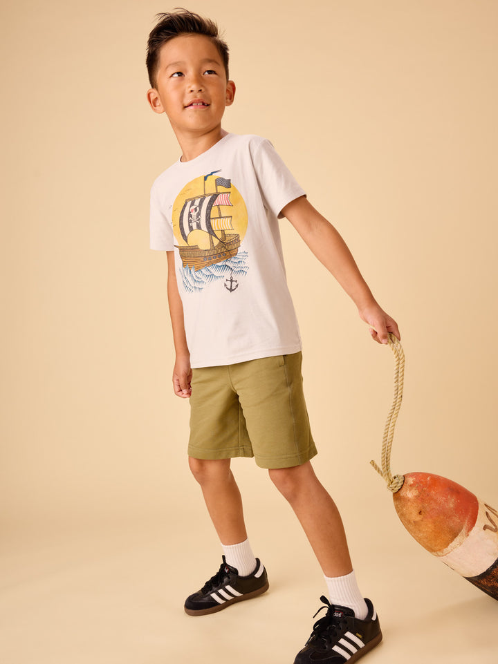 Tea Collection Pirate's Voyage Graphic Tee - Vapor