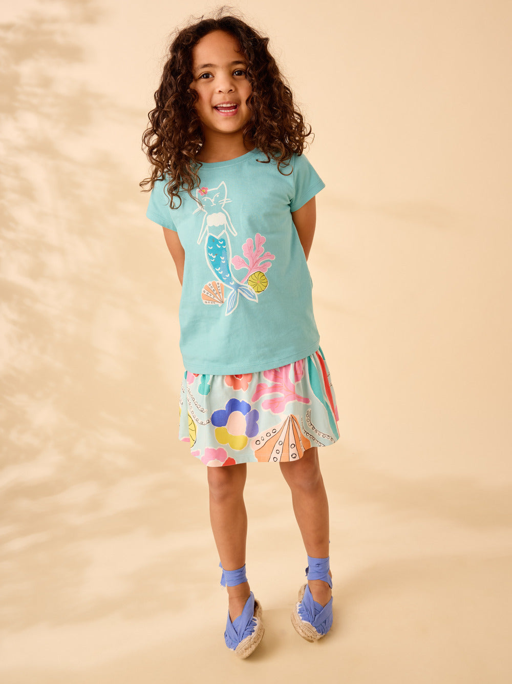 Tea Collection Merkitty Graphic Tee - Patina