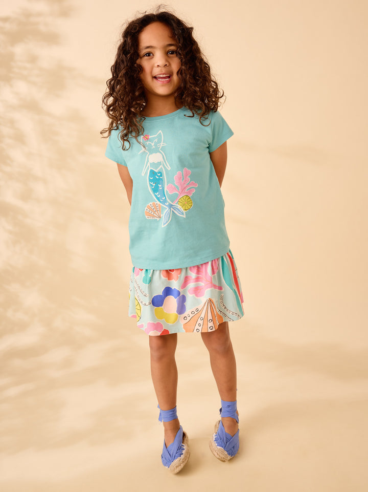 Tea Collection Merkitty Graphic Tee - Patina