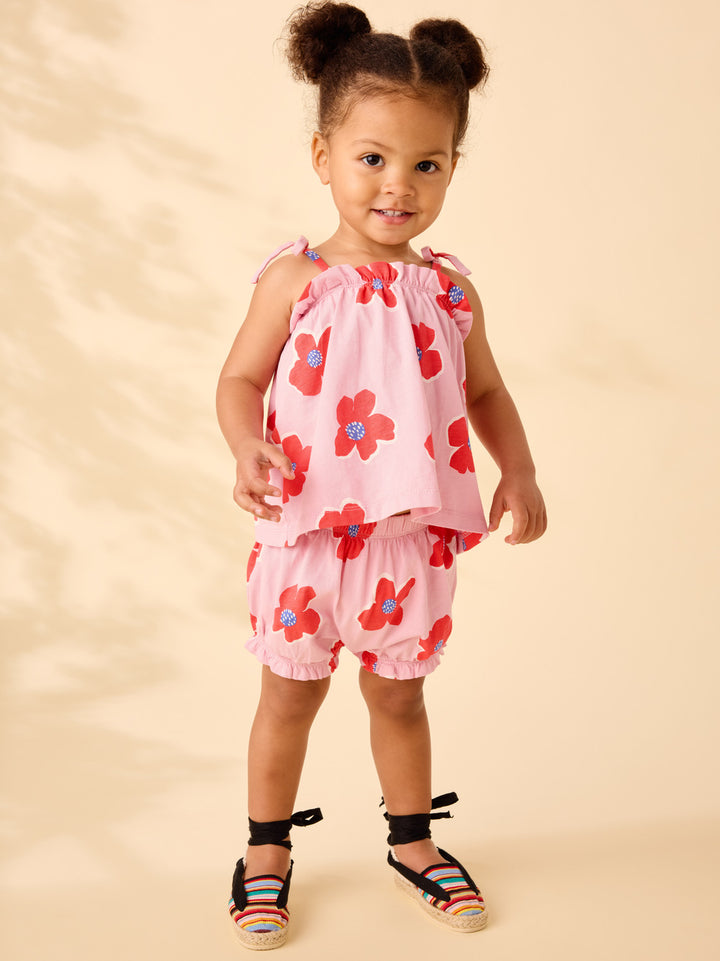 Tea Collection Tie Shoulder Baby Set - Rock Floral