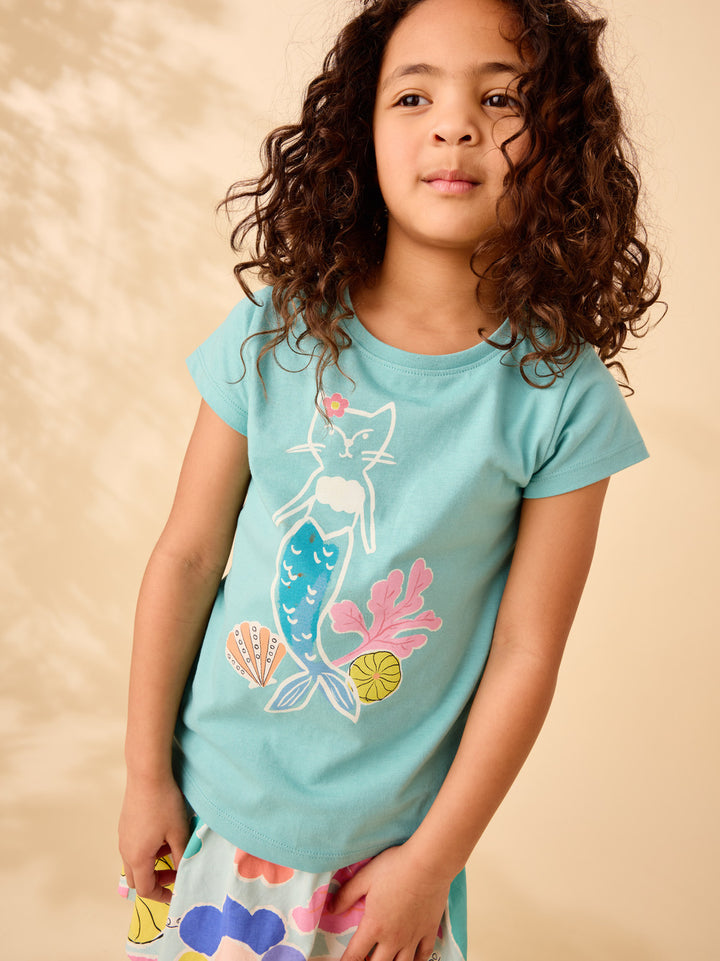 Tea Collection Merkitty Graphic Tee - Patina