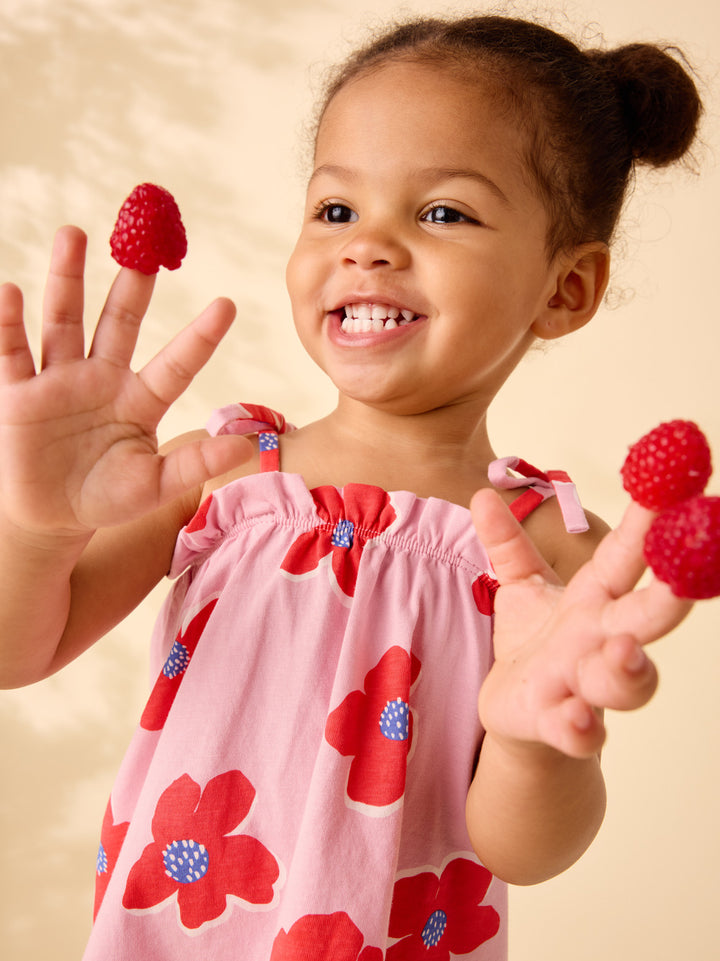 Tea Collection Tie Shoulder Baby Set - Rock Floral