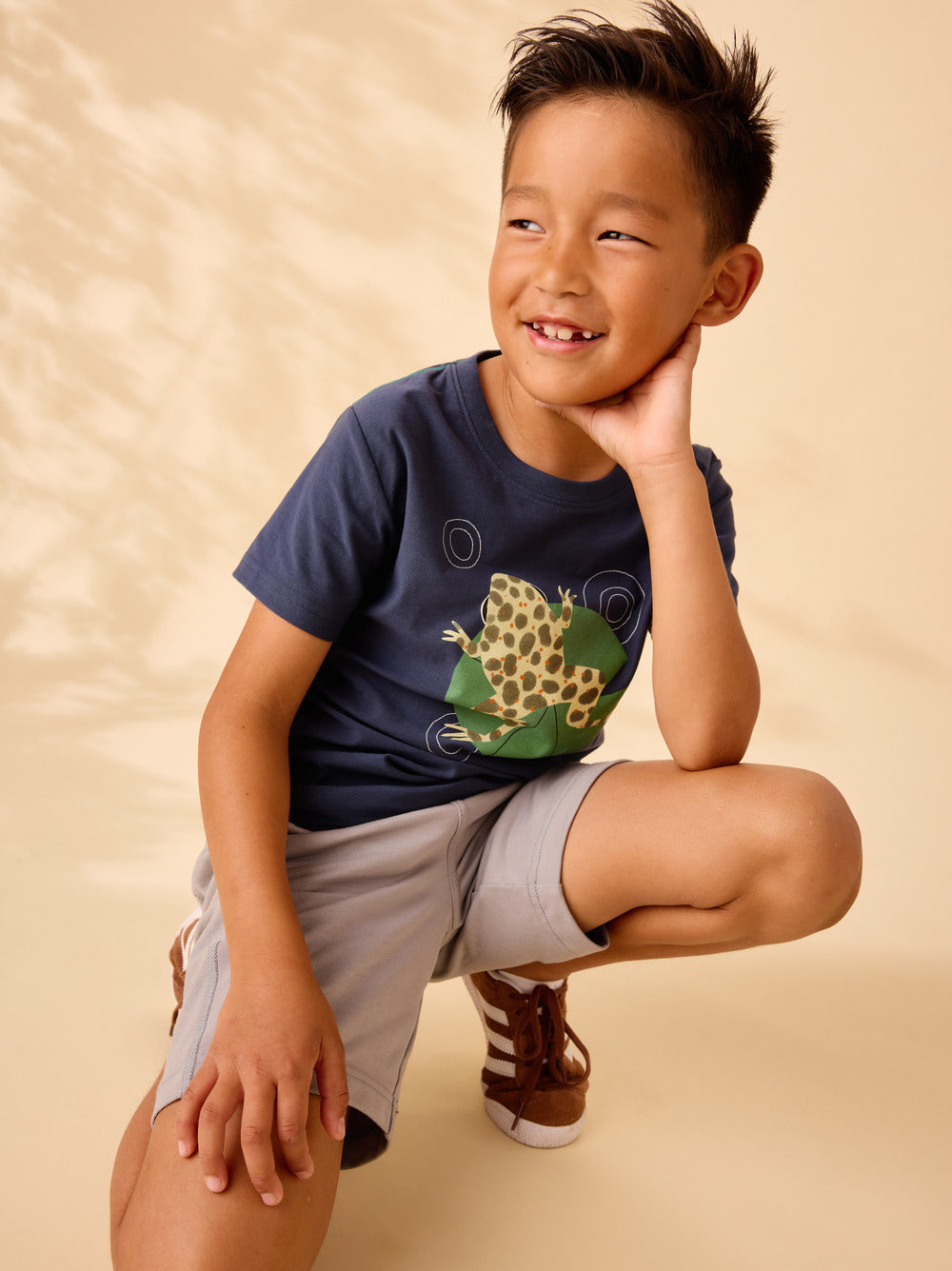 Tea Collection Spotted Toad Graphic Tee - Indigo