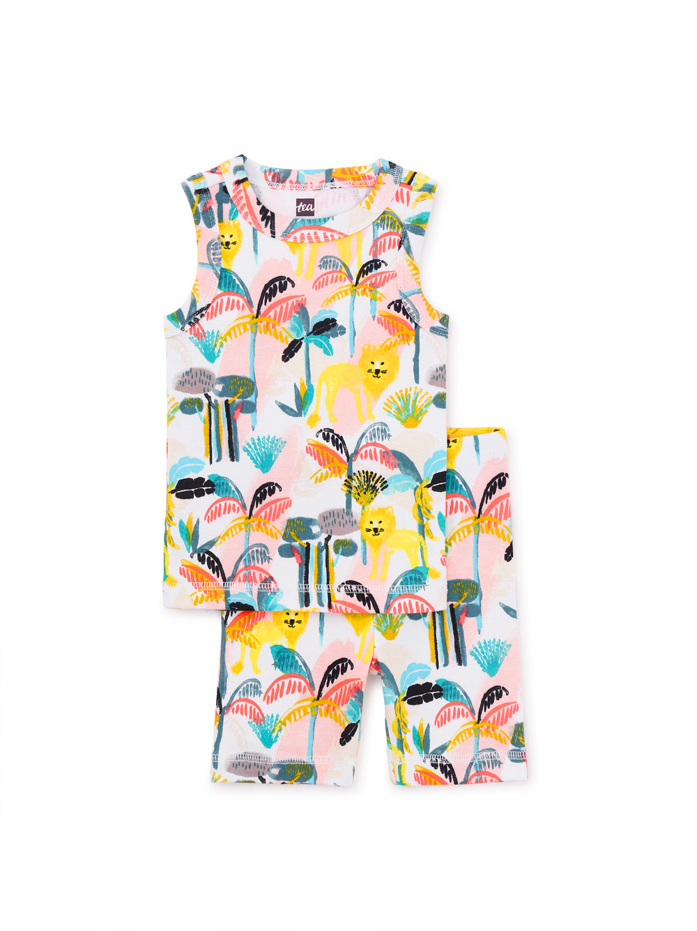Tea Collection Summer Nights Tank Pajama Set - Dani Beach Tropical Floral