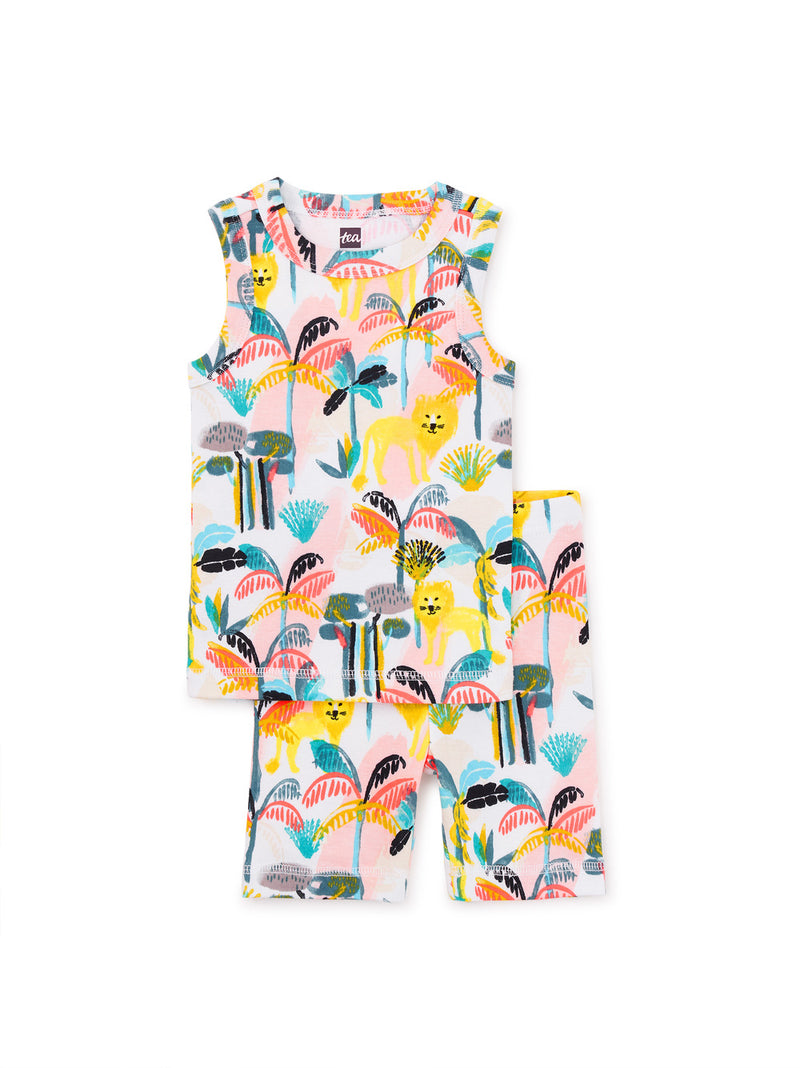 Tea Collection Summer Nights Tank Pajama Set - Dani Beach Tropical Floral