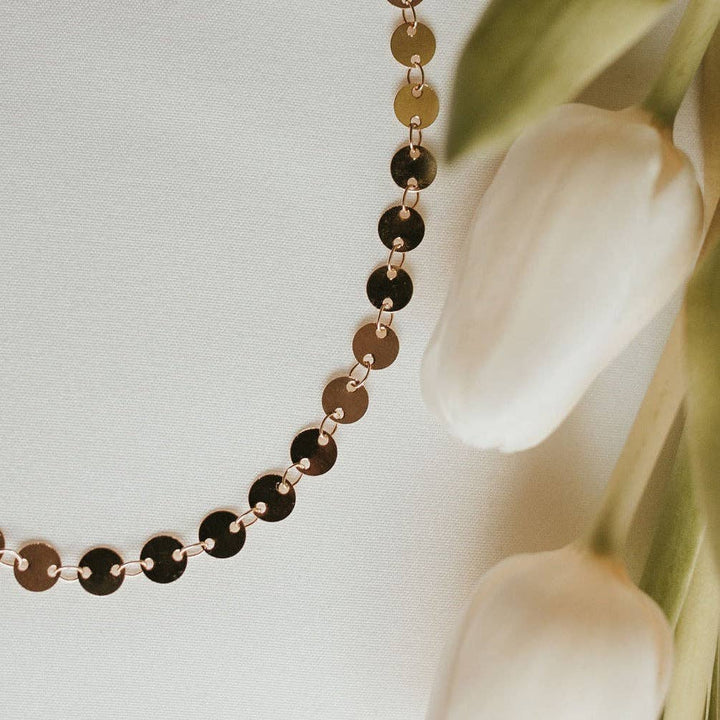 Mauve Jewelry Co. Chloe Gold Filled Coin Necklace