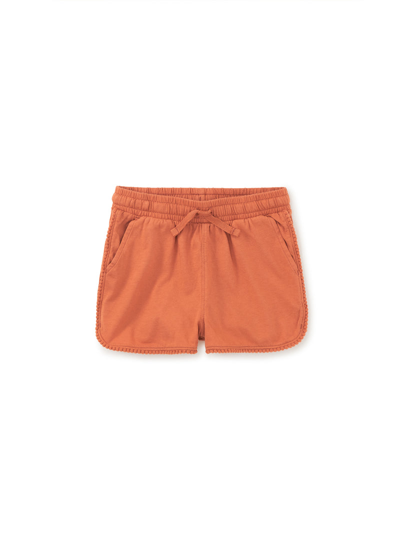 Tea Collection Pom-Pom Gym Shorts - Copper