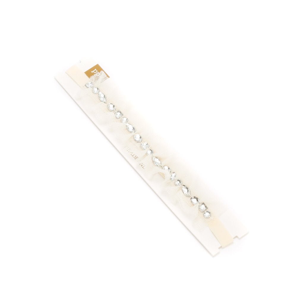 Peppercorn Kids Lace Rhinestone Headband - Ivory