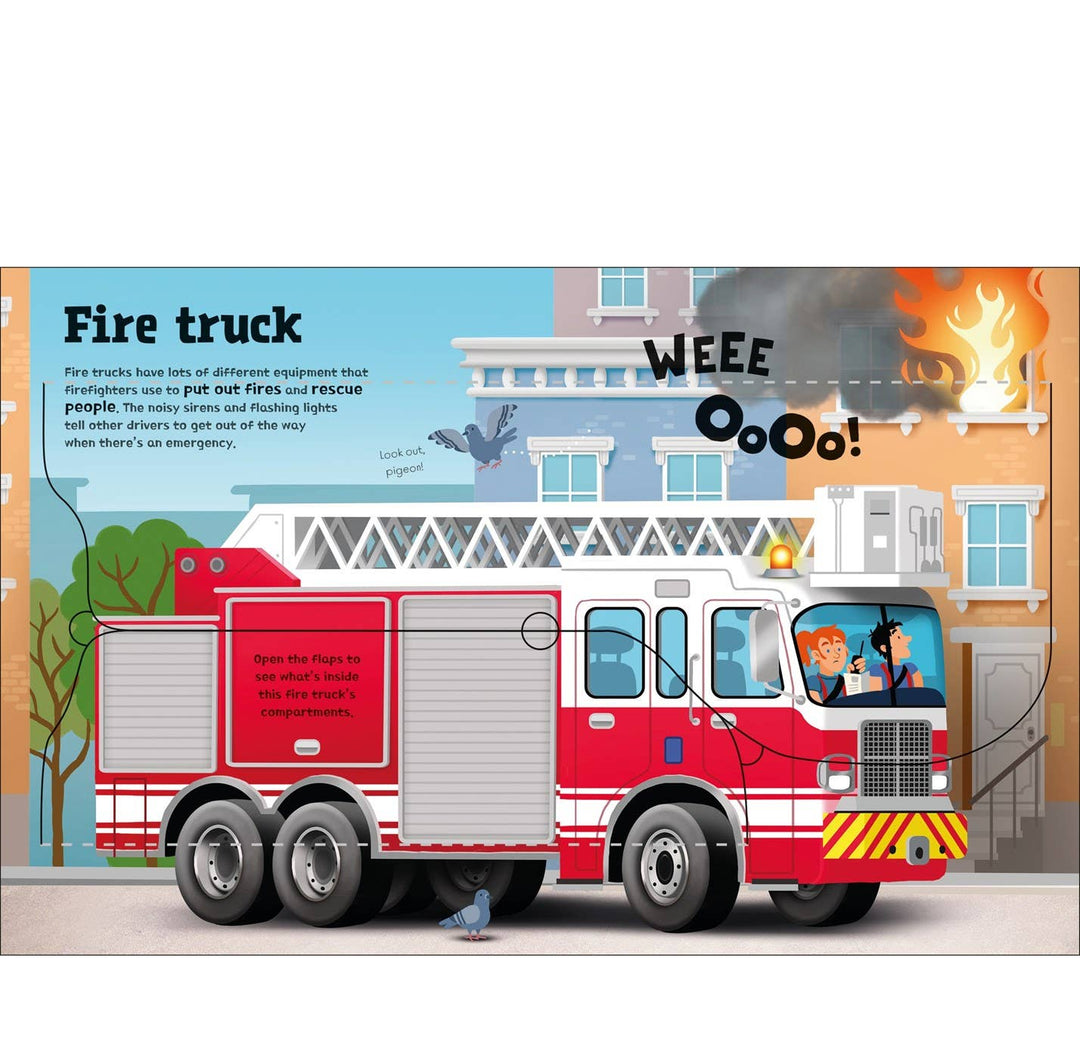 Usborne Great Big Trucks Board Book With Big Flaps