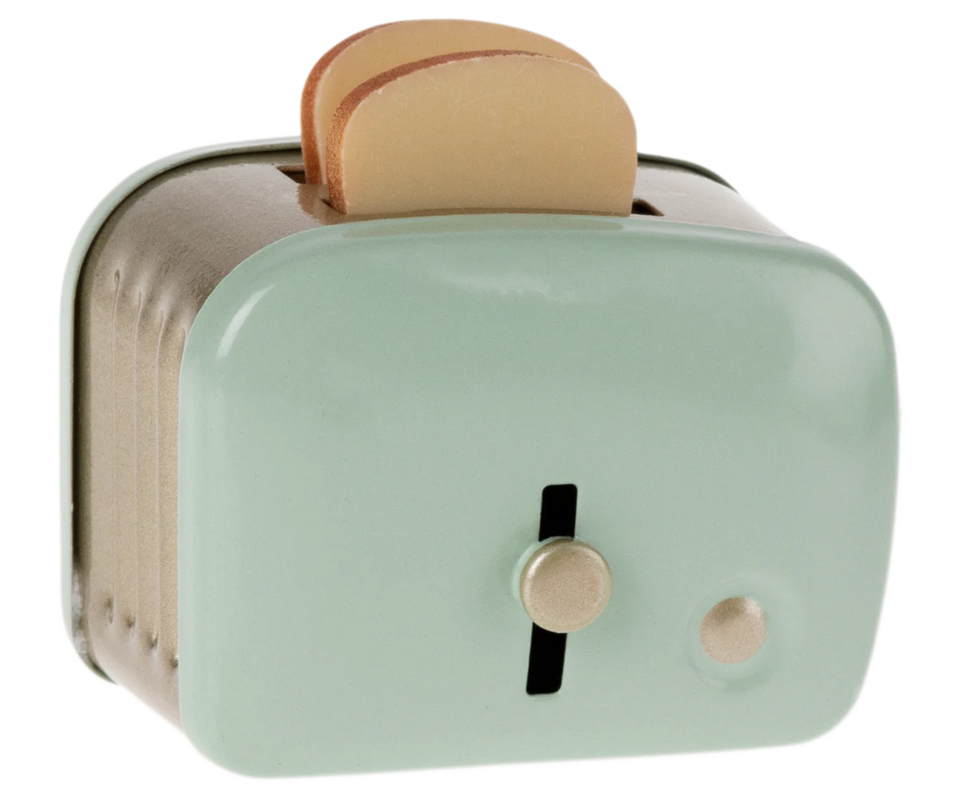 Maileg Miniature Toaster & Bread - Mint