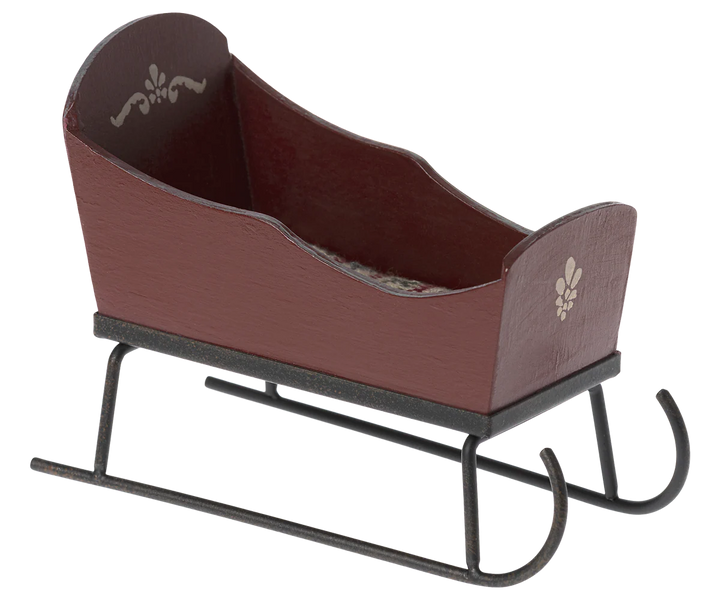 Maileg Sleigh, Mouse - Red