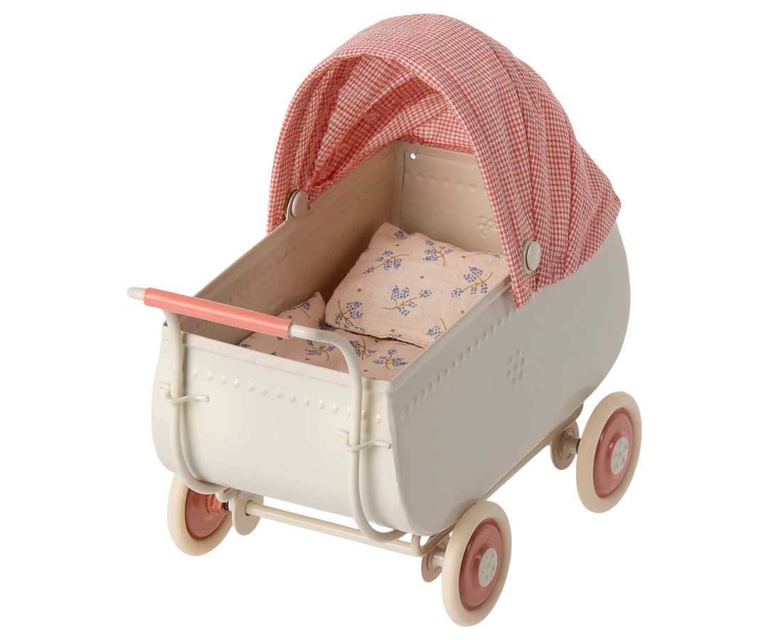 Maileg Micro Pram - Coral