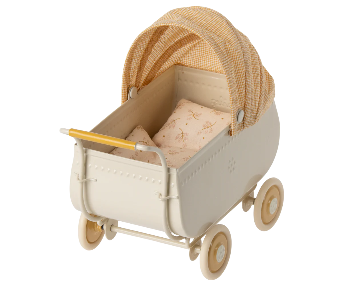 Micro Pram Maileg Micro Pram - Yellow – Hopscotch Kids
