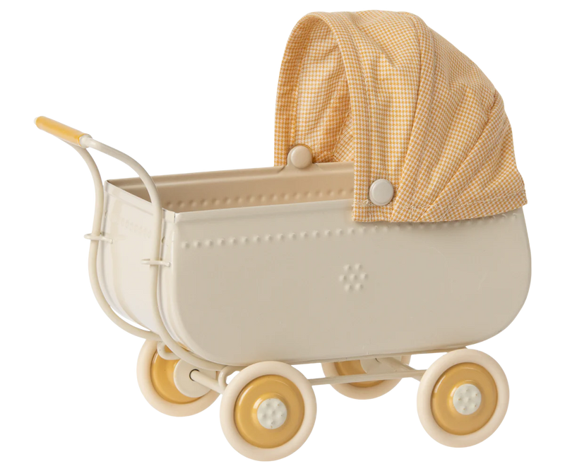 Maileg Micro Pram - Yellow