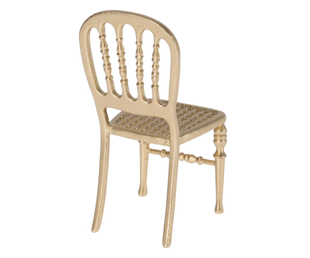 Maileg Chair, Mouse - Gold