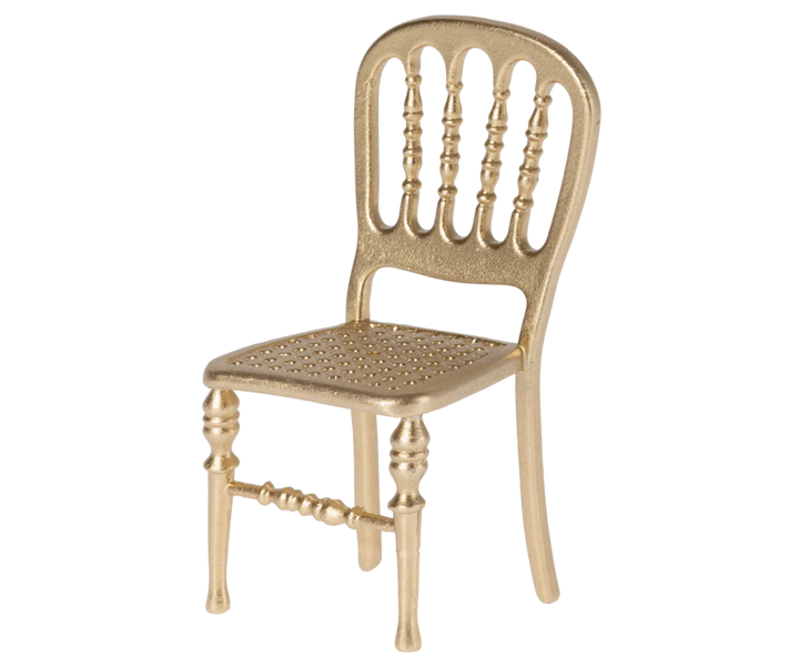 Maileg Chair, Mouse - Gold