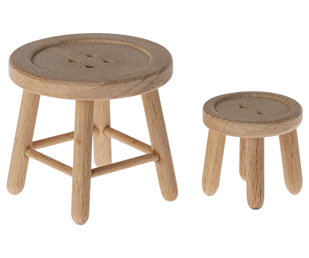 Maileg Table & Stool Set, Mouse