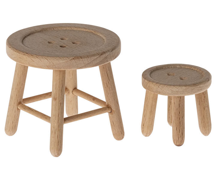 Maileg Table & Stool Set, Mouse