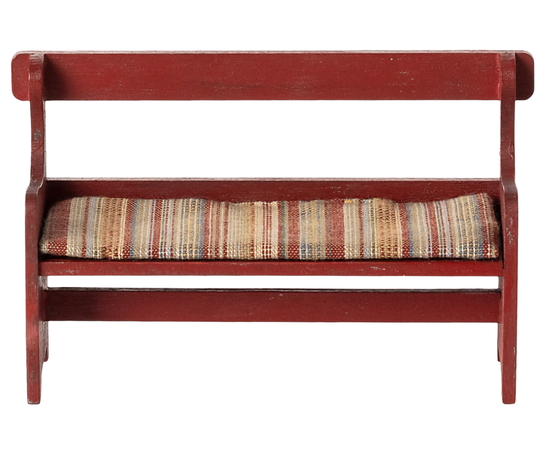 Maileg Mouse Bench - Red