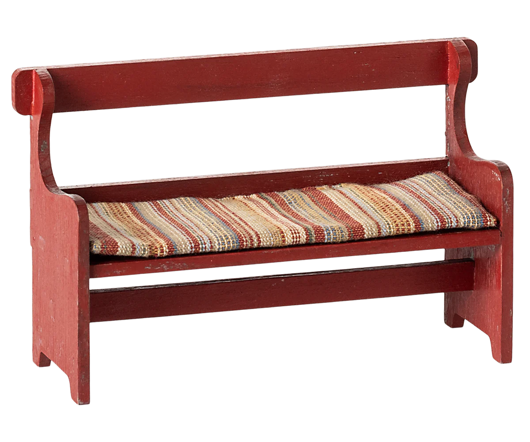 Maileg Mouse Bench - Red