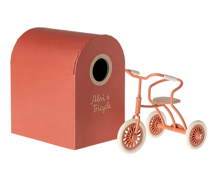 Maileg Abri A Tricycle - Coral