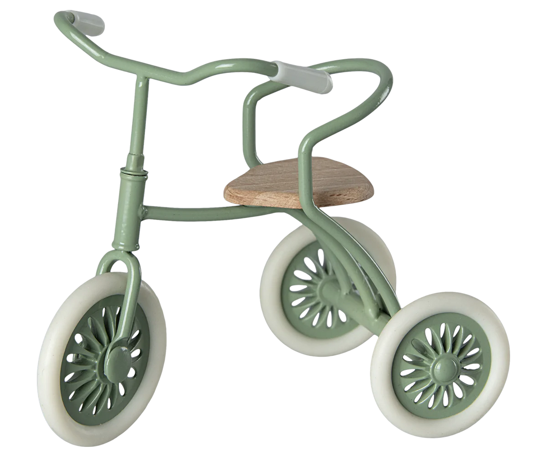 Maileg Abri A Tricycle, Mouse - Green