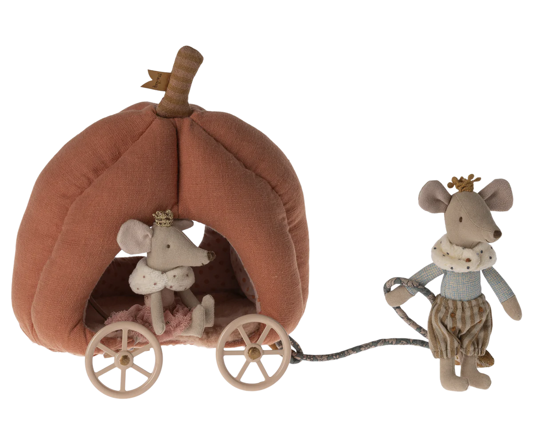 Maileg Pumpkin Carriage, Mouse