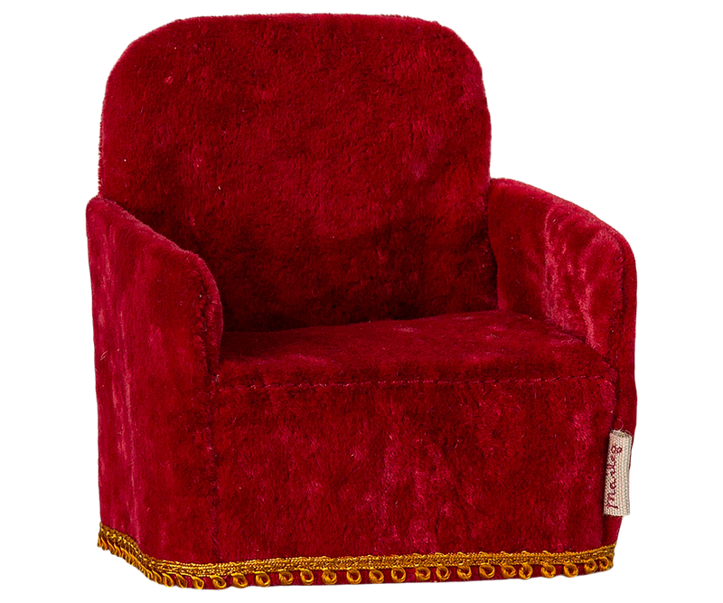 Maileg Folding Chair, Mouse - Red