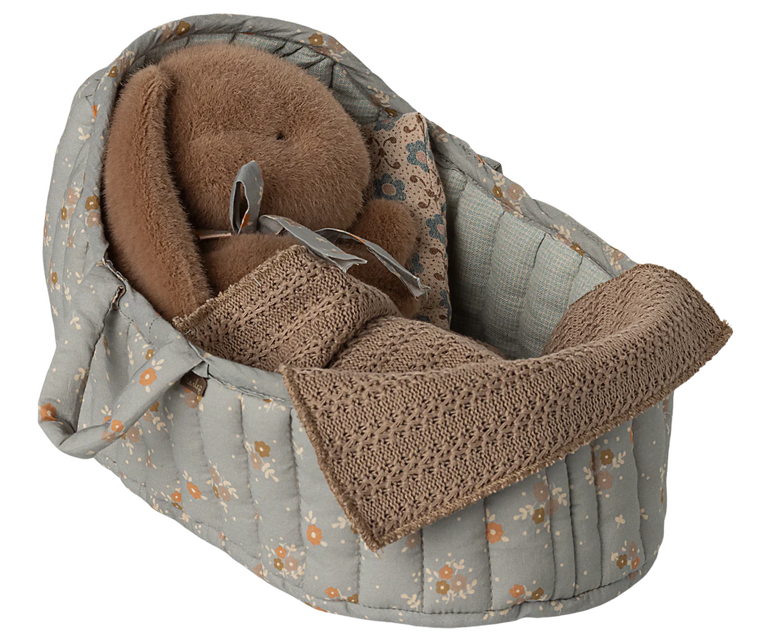 Maileg Large Carry Cot - Blue