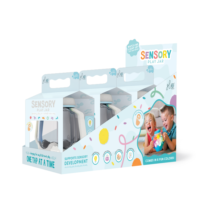 Glo Pals Sensory Play Jar - Cloud Grey