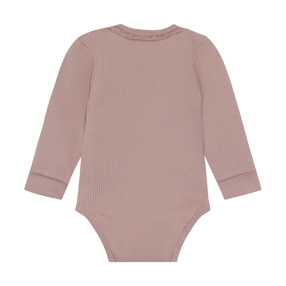 Minymo Ribbed Bodysuit - Fawn