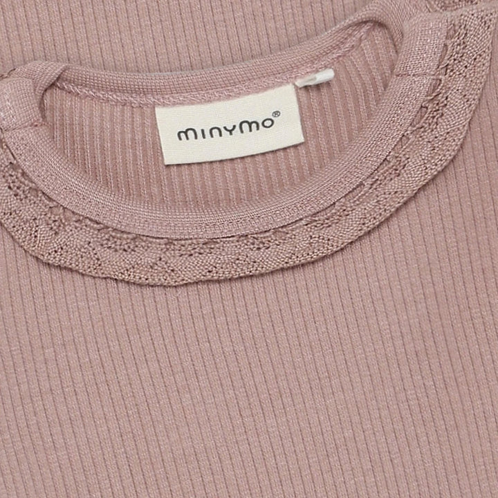 Minymo Ribbed Bodysuit - Fawn