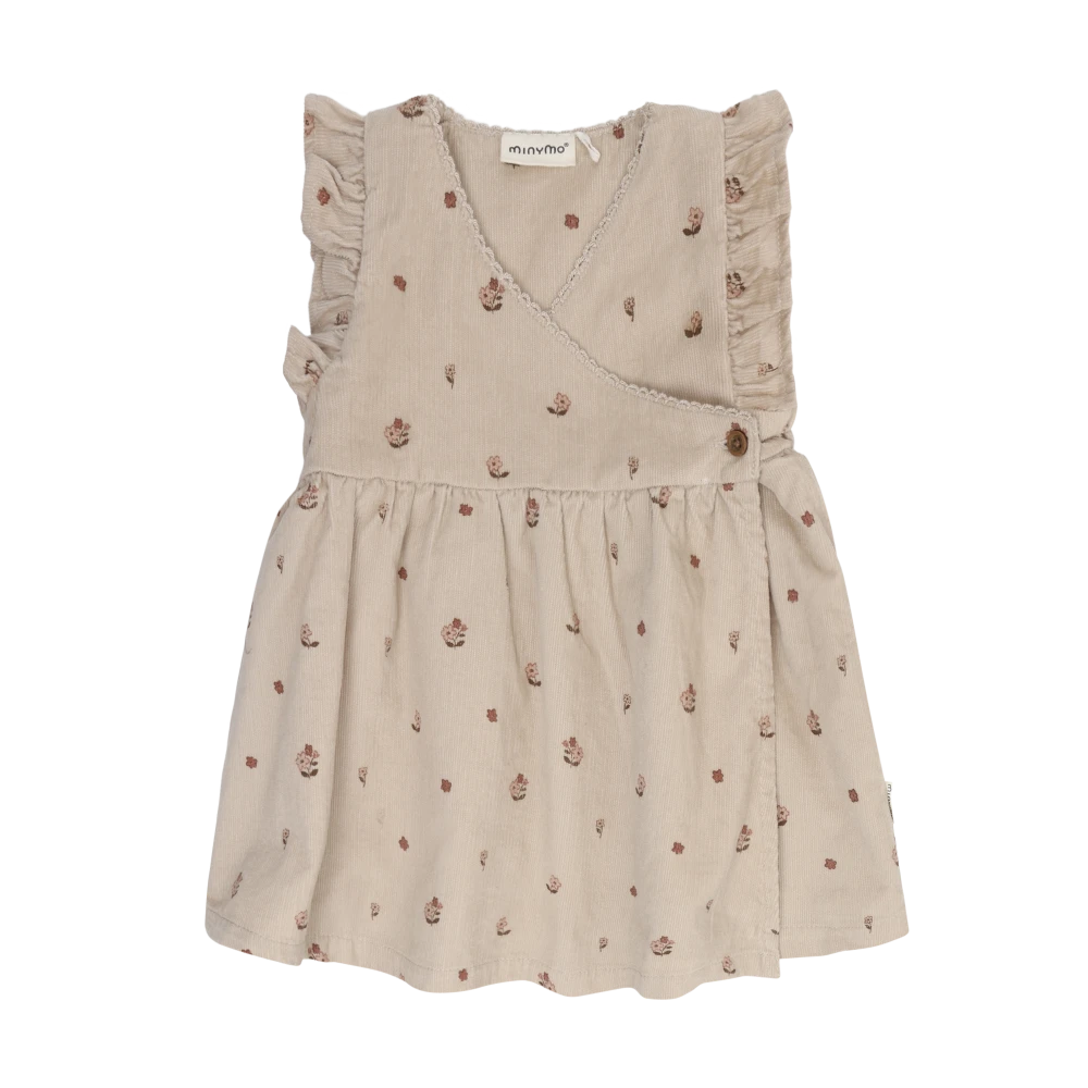Minymo Corduroy Dress - Feather Grey