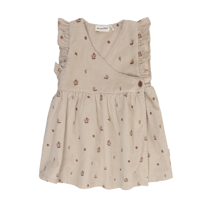 Minymo Corduroy Dress - Feather Grey