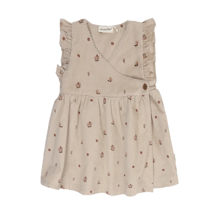 Minymo Corduroy Dress - Feather Grey
