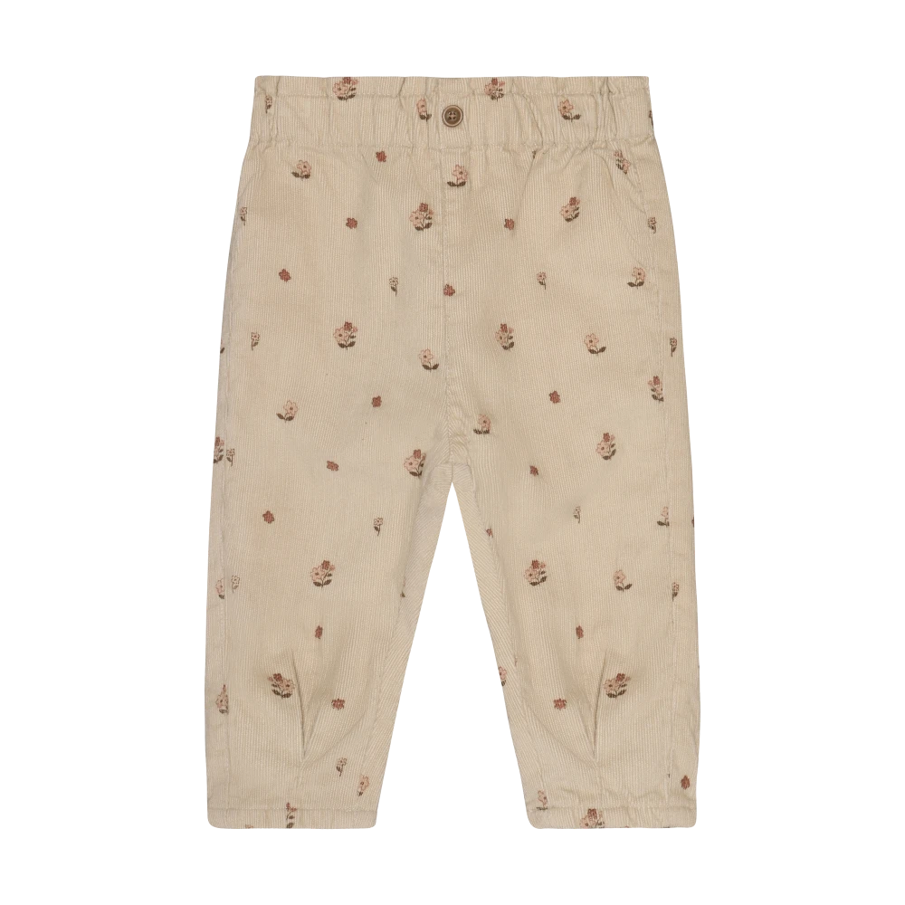 Minymo Lined Corduroy Pants - Feather Grey