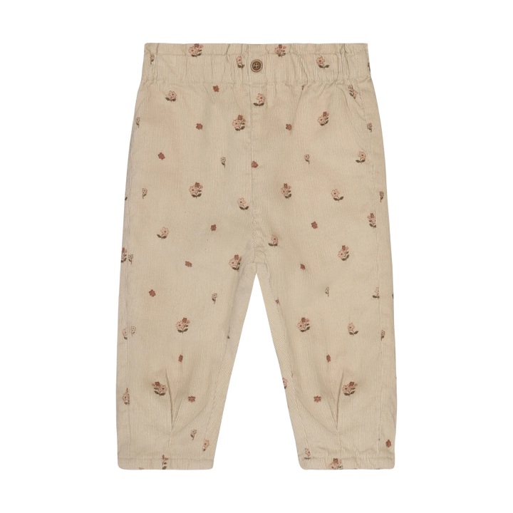 Minymo Lined Corduroy Pants - Feather Grey