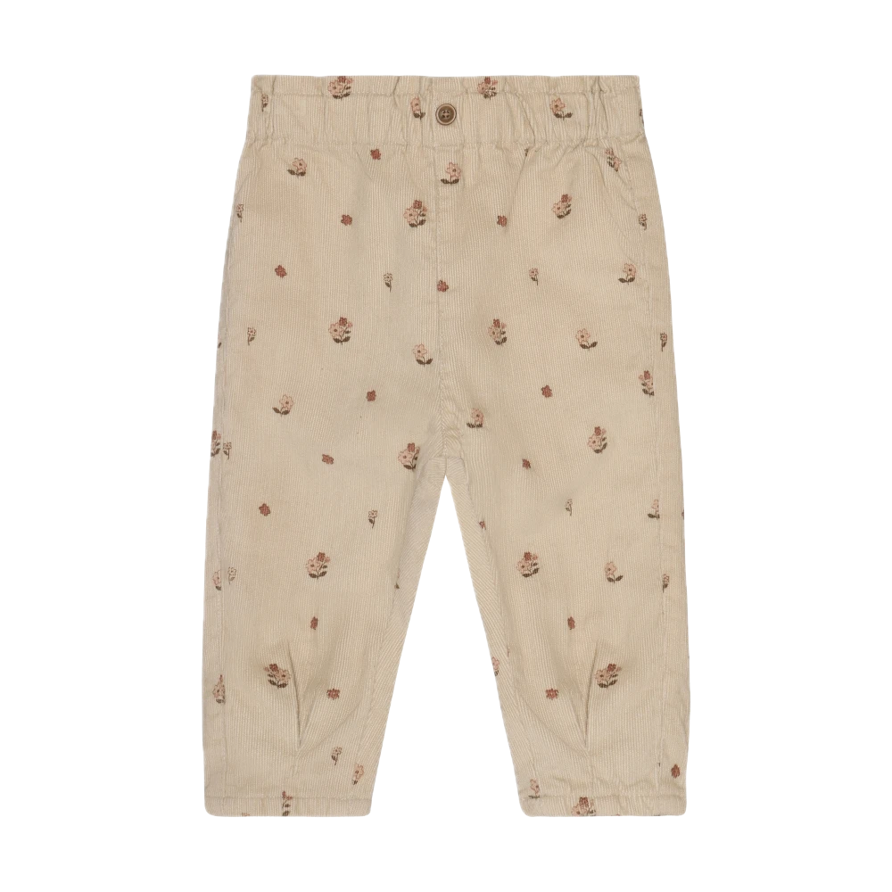 Minymo Lined Corduroy Pants - Feather Grey