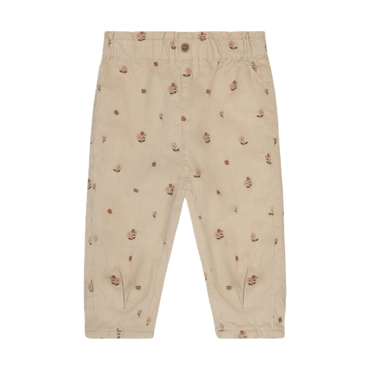 Minymo Lined Corduroy Pants - Feather Grey