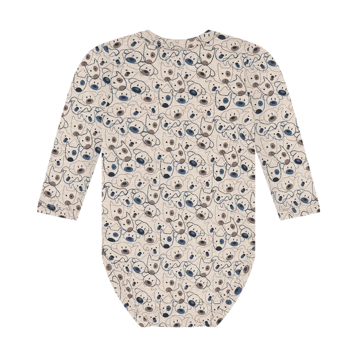 Minymo Puppy Bodysuit - Beige Melange