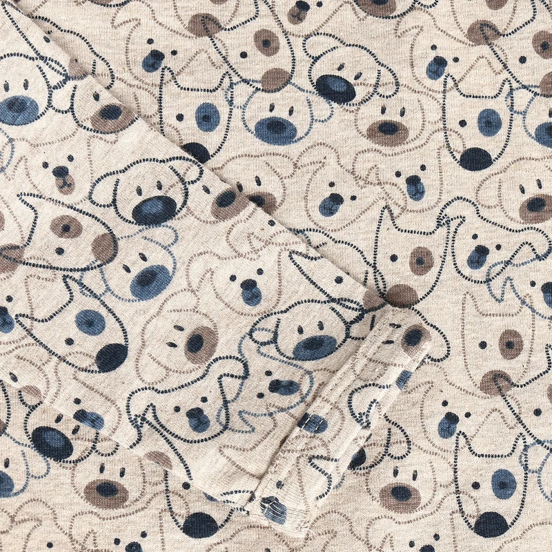Minymo Puppy Bodysuit - Beige Melange