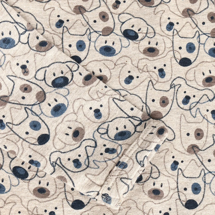 Minymo Puppy Bodysuit - Beige Melange