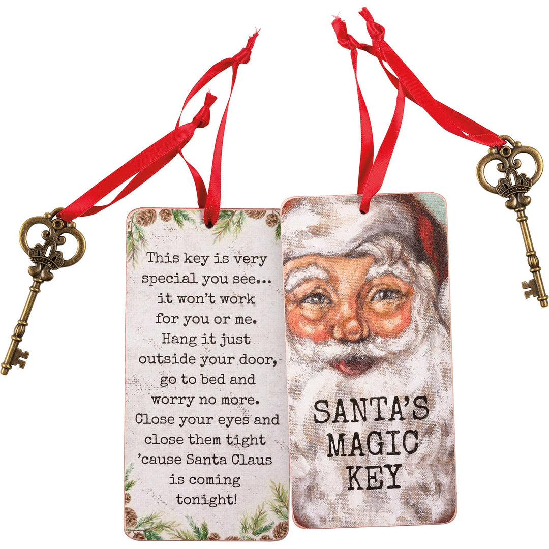 Primitives By Kathy Santa's Magic Key Ornament