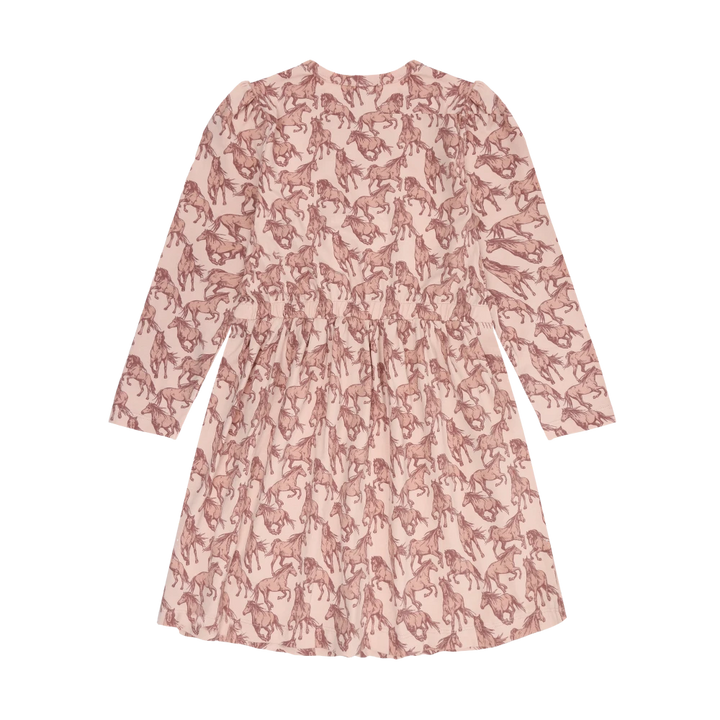 Minymo Horse Dress - Cameo Rose