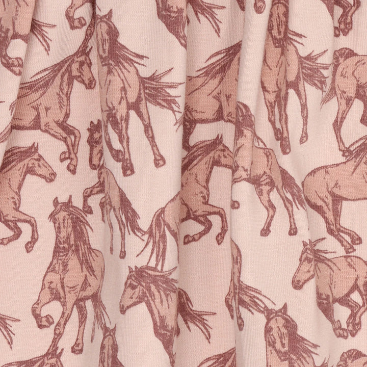 Minymo Horse Dress - Cameo Rose