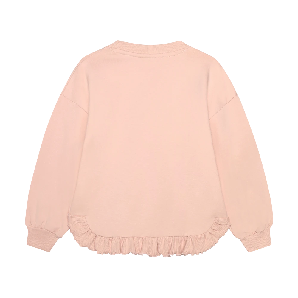 Minymo Heart Sweatshirt - Cameo Rose