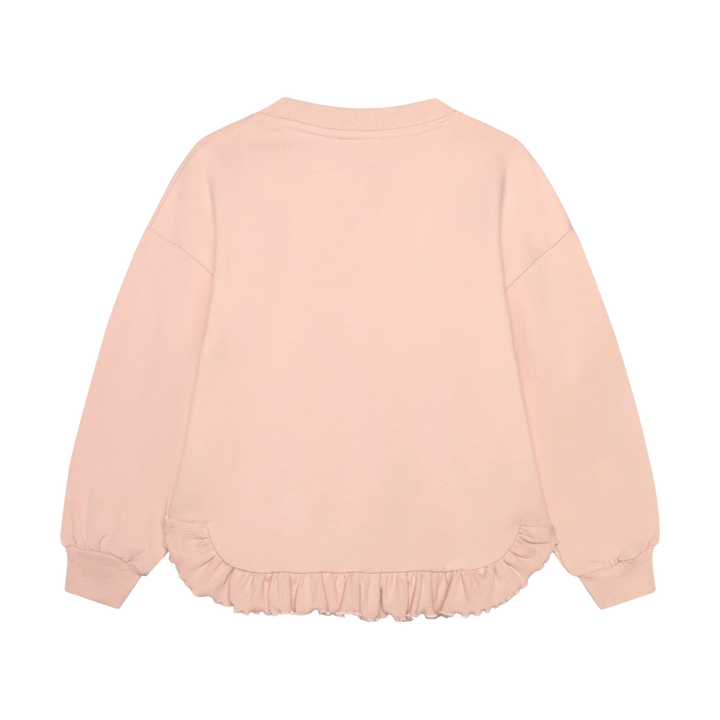 Minymo Heart Sweatshirt - Cameo Rose