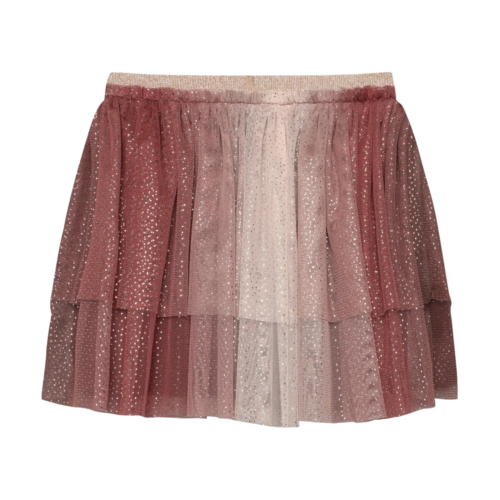 Minymo Mesh Glitter Skirt - Huckleberry