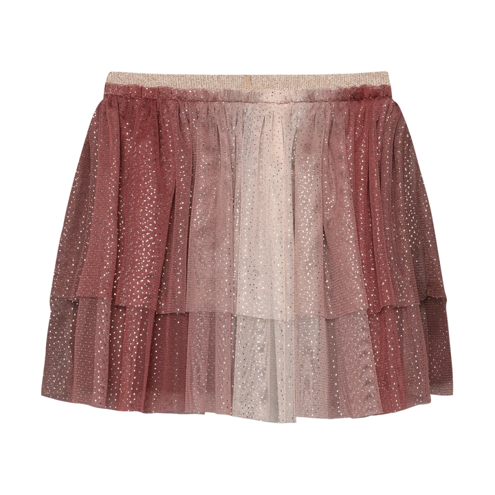 Minymo Mesh Glitter Skirt - Huckleberry