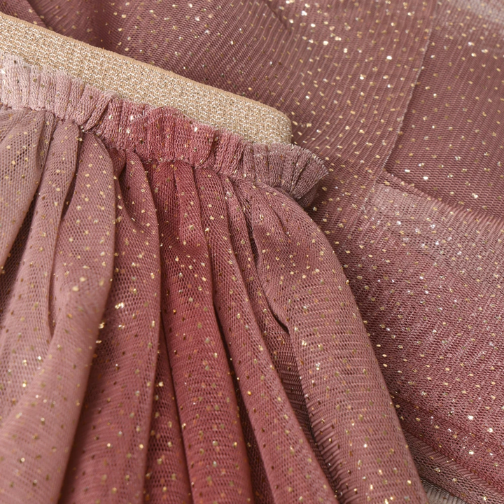 Minymo Mesh Glitter Skirt - Huckleberry